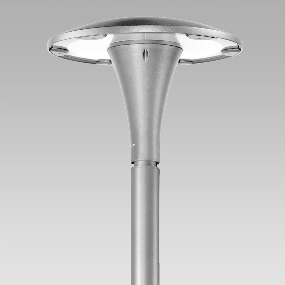 Post-top lights Unique design urban lighting luminaire, with high visual comfort and no light pollution