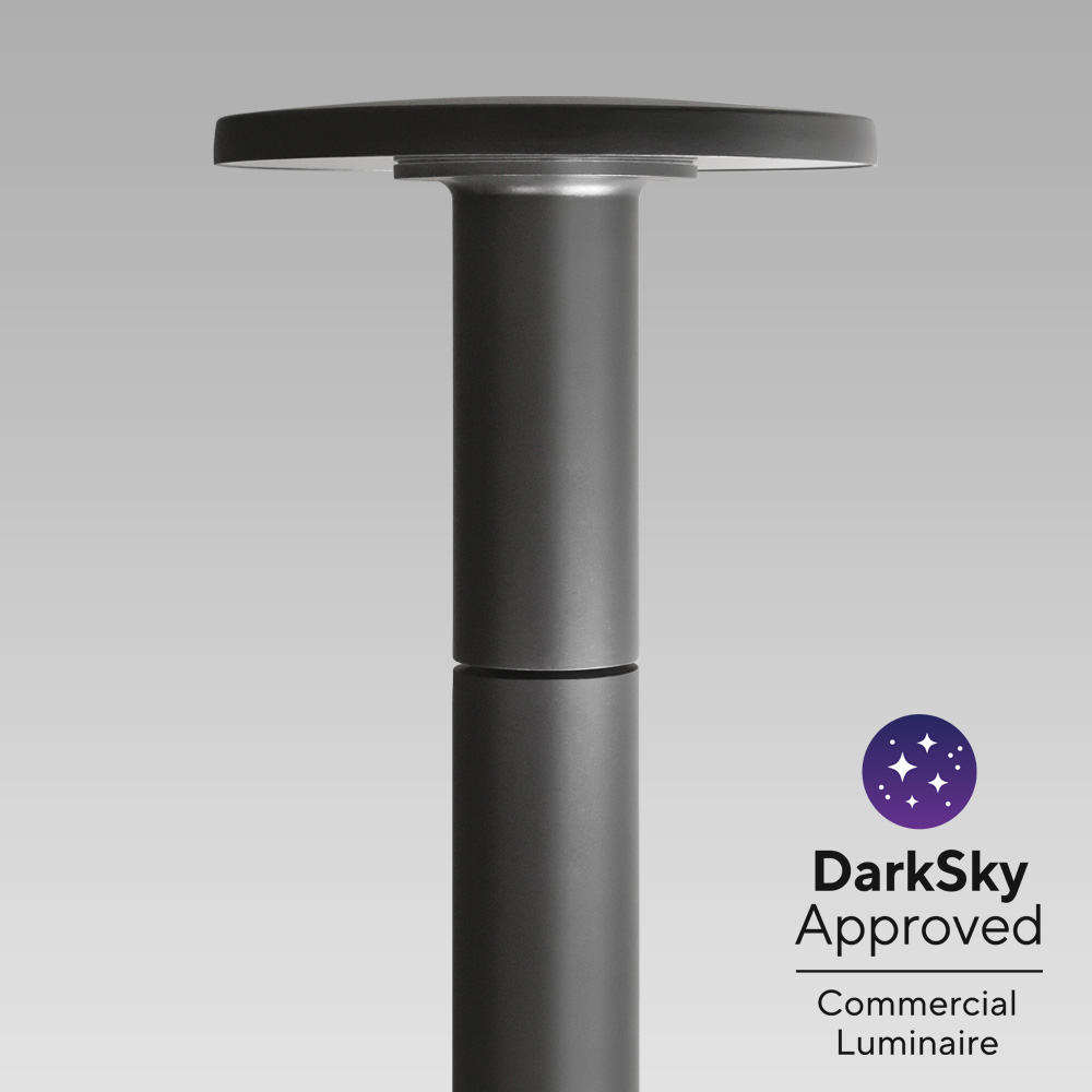 Post-top lights Essential design urban lighting luminaire, with high visual comfort and no light pollution